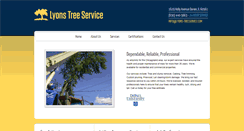 Desktop Screenshot of lyons-treeservice.com